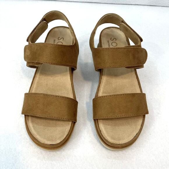 Soul Naturalizer Kaila tan wedge sandal womens sz 8 - Picture 2 of 8